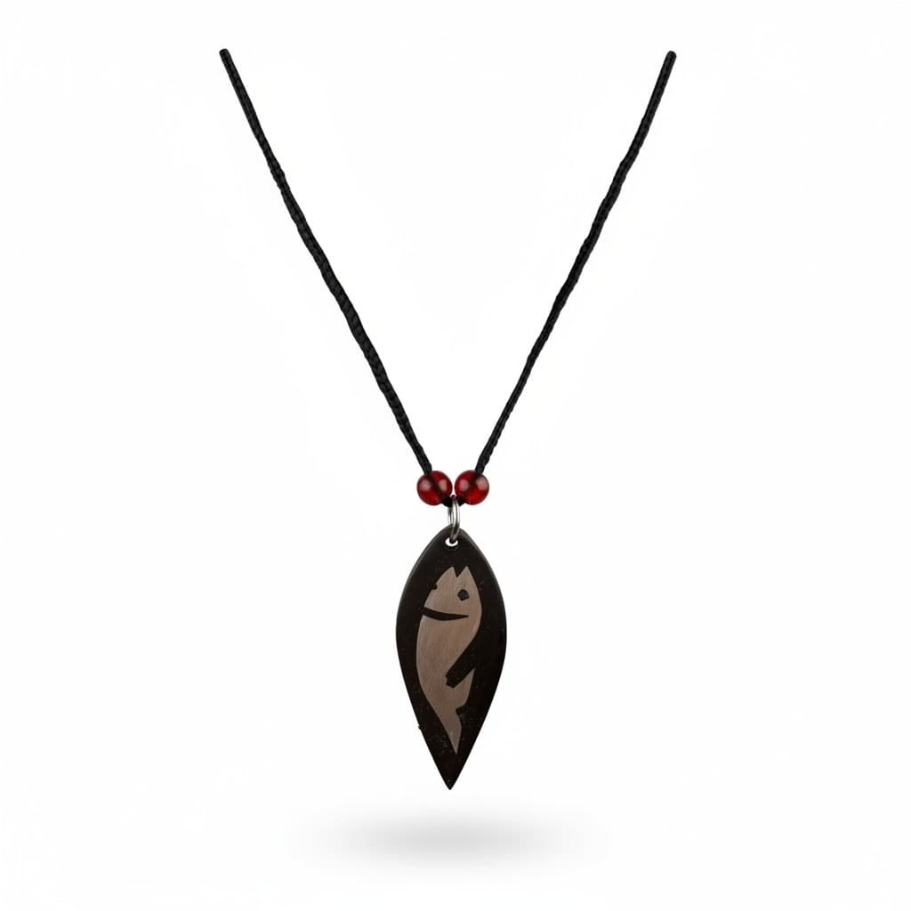 Heritage Bidri Fish Art Necklace alternate