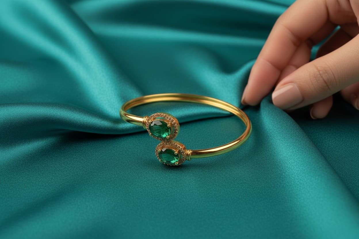 Twin Gem Bangle