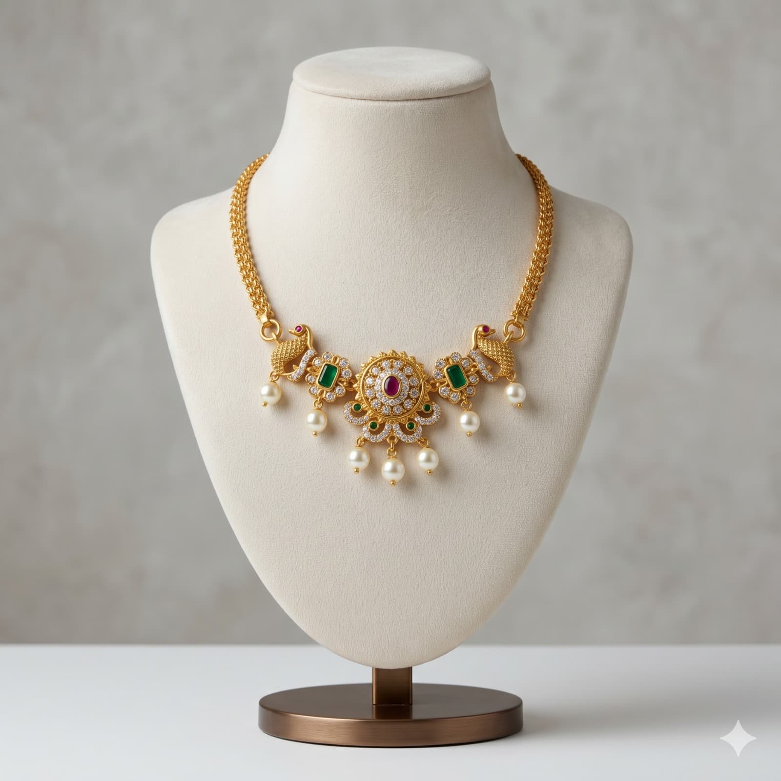 Ethnic Swan Motif Necklace