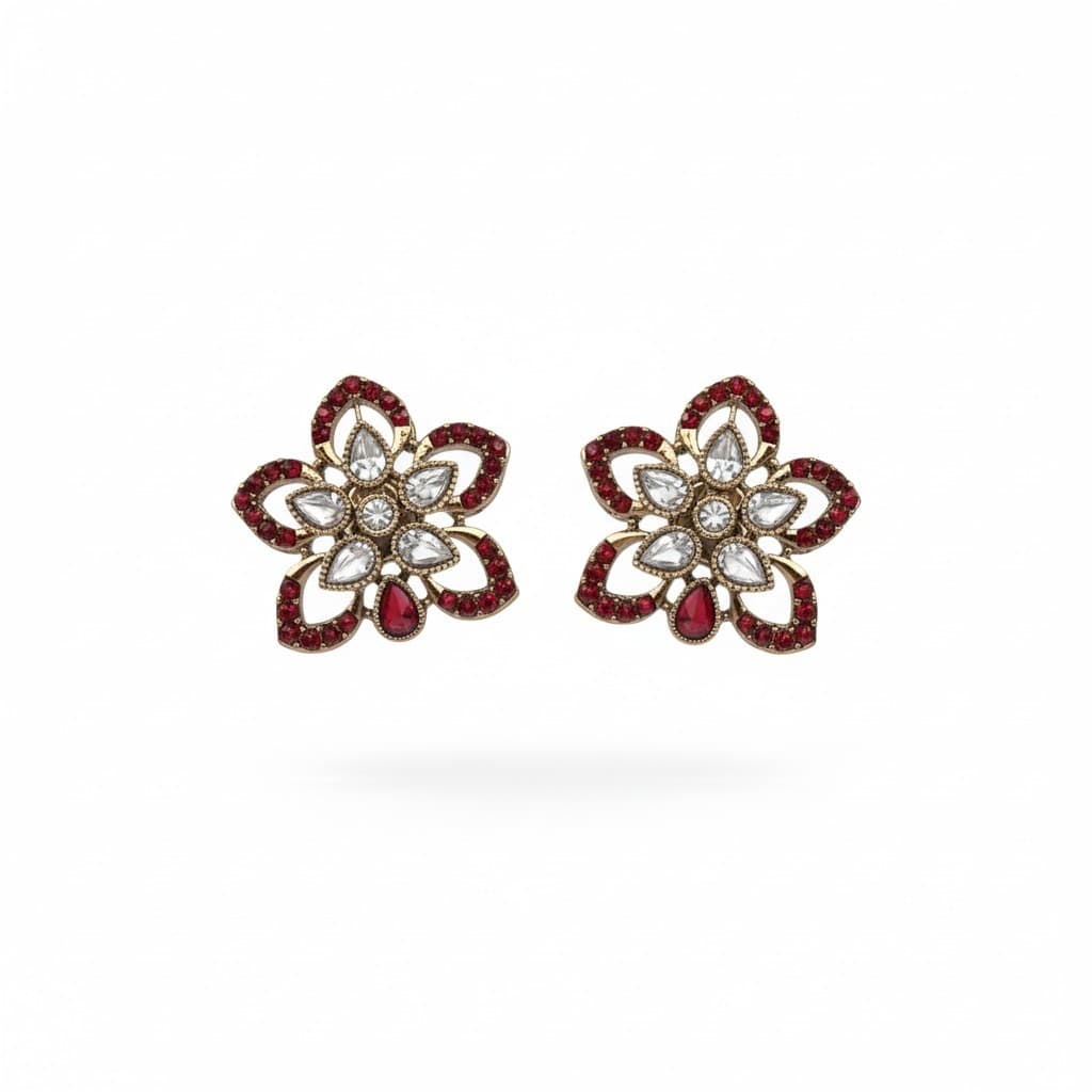Aarna Ruby Bloom Studs alternate