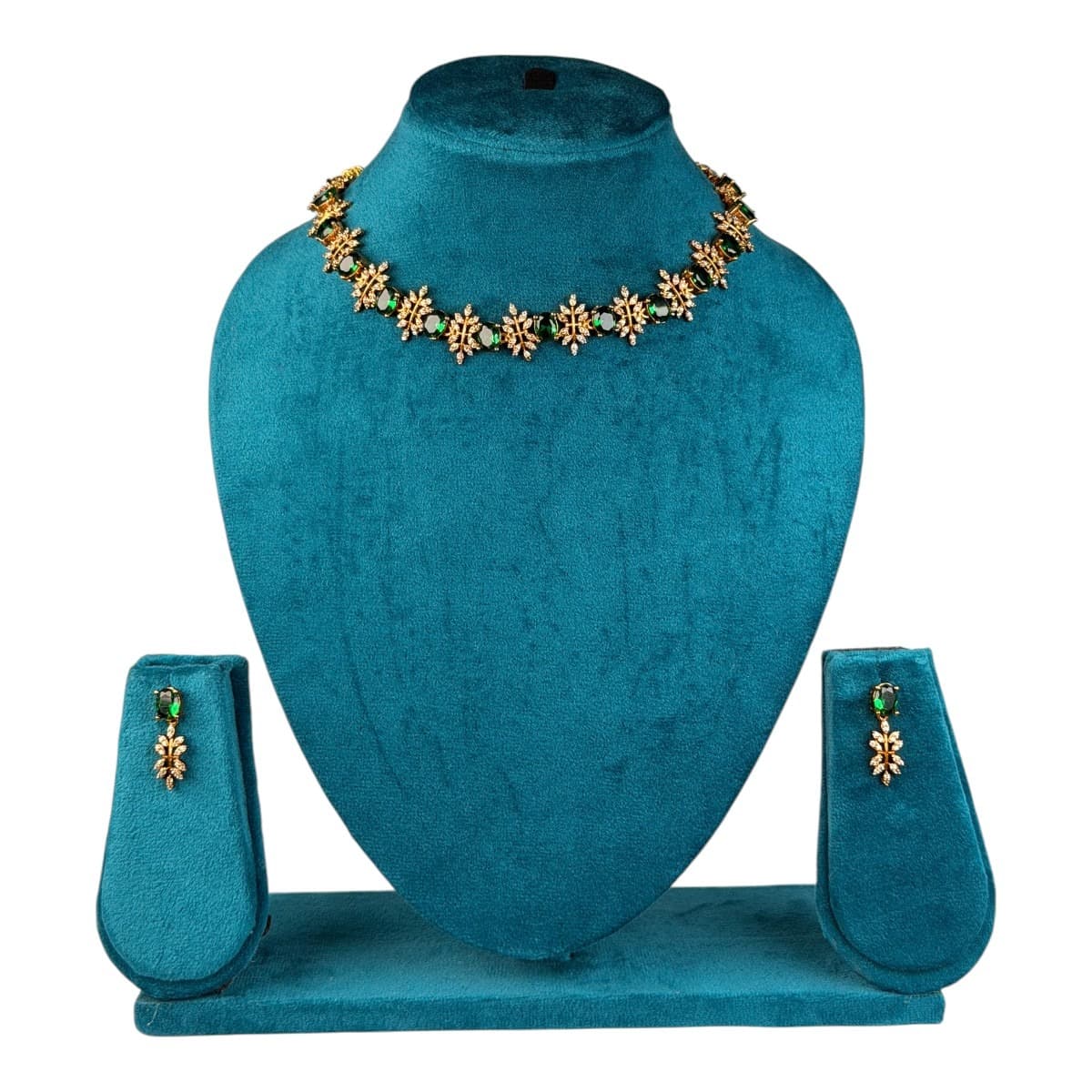 Emerald - Green Glow Necklace Set alternate