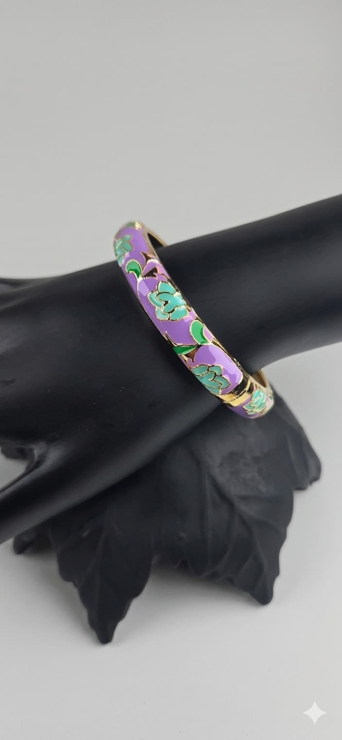 Lavender Meadow Bangle Bracelet alternate