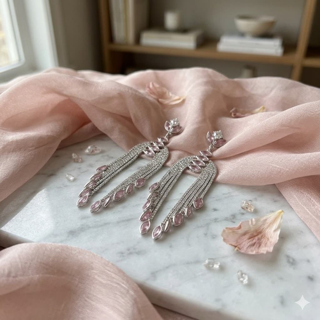 Pink Aura Chain Drops